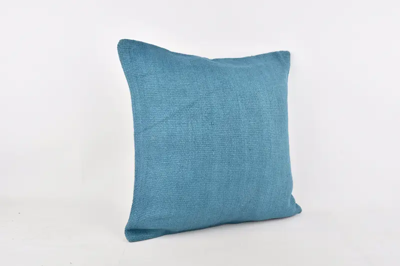 Pillow for Sofa, Tribal Pillow Cover, Kilim Pillow, Pet Cushion Cover, Floor Cushion Cover, 24x24 Blue Pillow Cover, Pillow, Pillow for Couch - 2