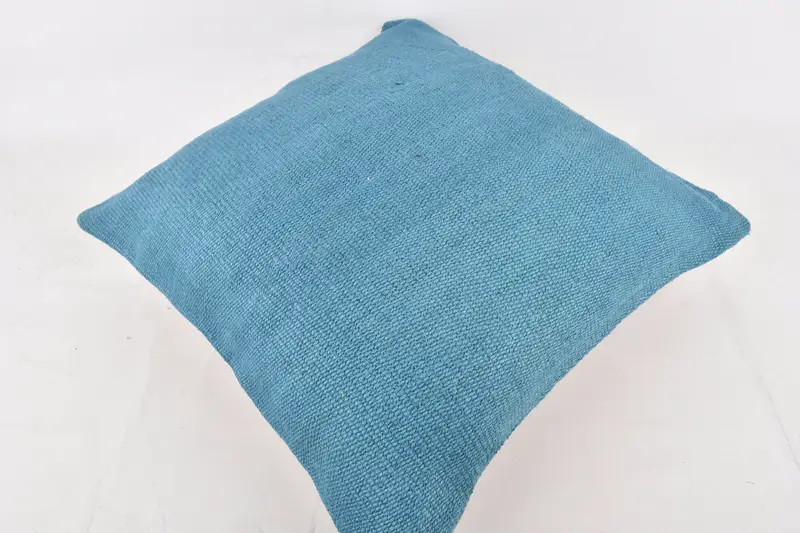 Pillow for Sofa, Tribal Pillow Cover, Kilim Pillow, Pet Cushion Cover, Floor Cushion Cover, 24x24 Blue Pillow Cover, Pillow, Pillow for Couch - 6