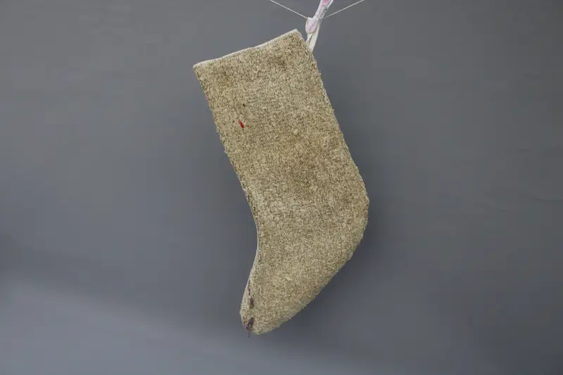 Süslü Bej Noel Çorabı, Şenlikli Tatil Çorabı