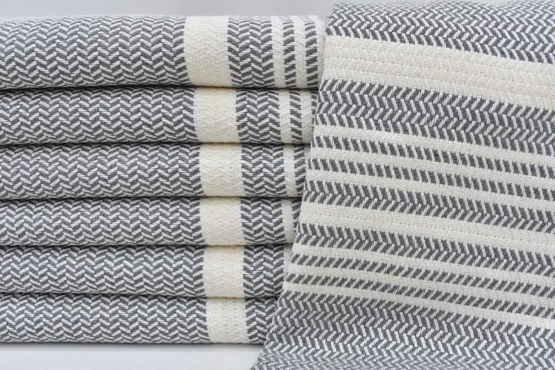 Handmade Gift, Personalized Gifts, 40x18 Cotton Striped Towel, Personalized Kitchen Towel, Turkish Towel Hand Towel, Personalized Gift For Her - 3