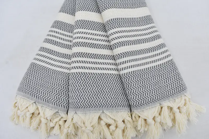 Handmade Gift, Personalized Gifts, 40x18 Cotton Striped Towel, Personalized Kitchen Towel, Turkish Towel Hand Towel, Personalized Gift For Her - 5