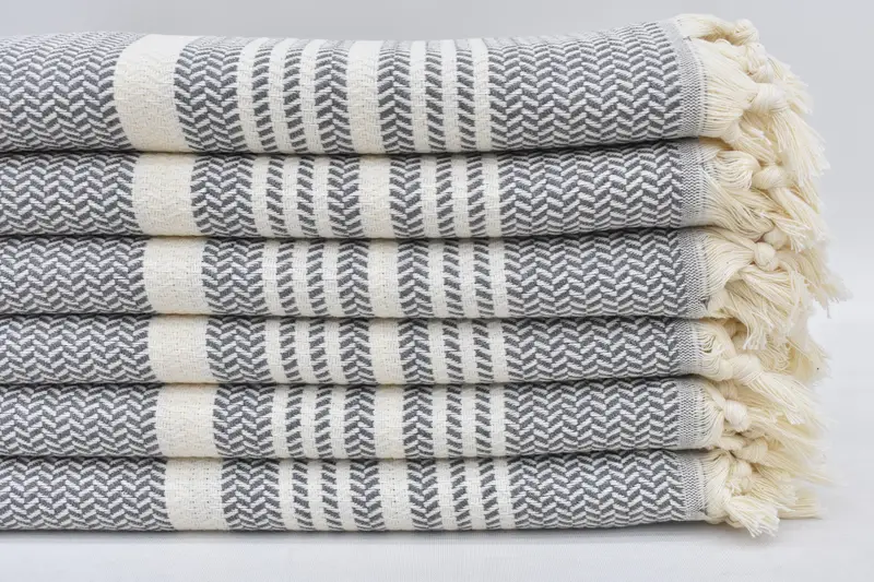 Handmade Gift, Personalized Gifts, 40x18 Cotton Striped Towel, Personalized Kitchen Towel, Turkish Towel Hand Towel, Personalized Gift For Her - 2