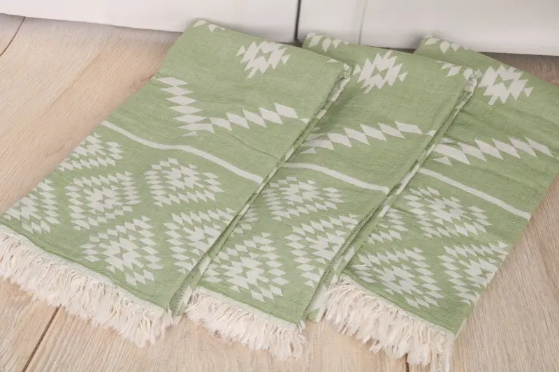 Custom Gifts, 70x36 Cotton Kilim Towel, Custom Beach Towel, Fouta towel, Organic Turkish towel, Sand-resistant Turkish towel for the beach - 7