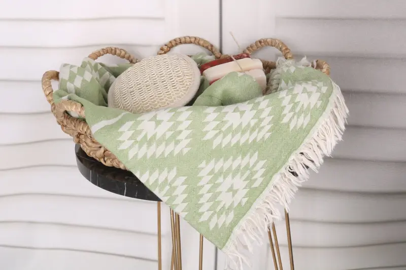 Custom Gifts, 70x36 Cotton Kilim Towel, Custom Beach Towel, Fouta towel, Organic Turkish towel, Sand-resistant Turkish towel for the beach - 3