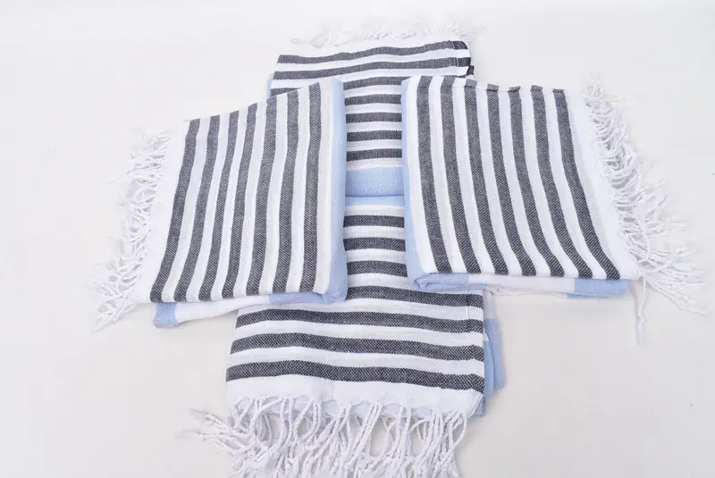 Beach Theme Bachelorette Party Gifts, Summer Gift, Quick-dry towel, Gift For Coworker, 70x40 Cotton Striped Towel, Bachelorette Party Gift - 12
