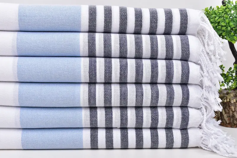 Beach Theme Bachelorette Party Gifts, Summer Gift, Quick-dry towel, Gift For Coworker, 70x40 Cotton Striped Towel, Bachelorette Party Gift - 6