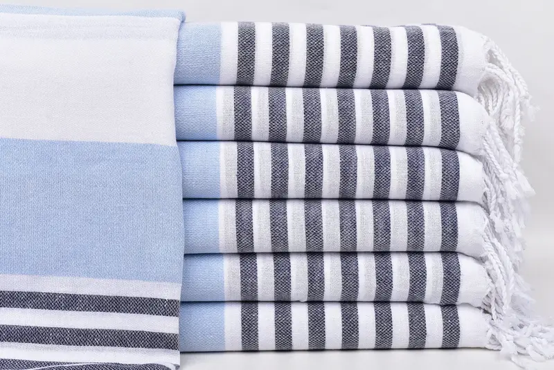 Beach Theme Bachelorette Party Gifts, Summer Gift, Quick-dry towel, Gift For Coworker, 70x40 Cotton Striped Towel, Bachelorette Party Gift - 1