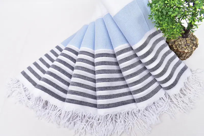 Beach Theme Bachelorette Party Gifts, Summer Gift, Quick-dry towel, Gift For Coworker, 70x40 Cotton Striped Towel, Bachelorette Party Gift - 7