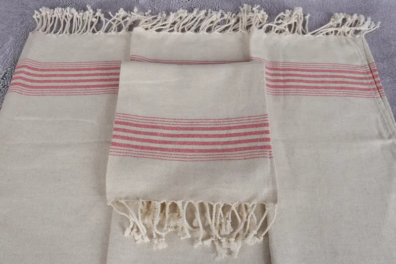 Monogram Kitchen Towel, Monogrammed Hand Towel, Bridesmaid Gift, 36x18 Linen Striped Towel, Personalized Dish Towel, Family Gift, Housewarming Gift - 4