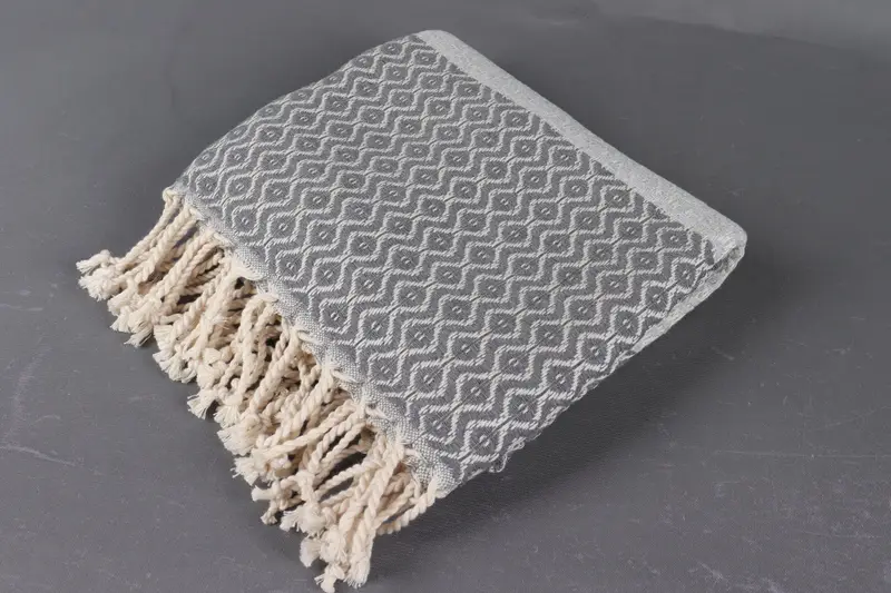 Christmas Gift, Turkish bath towel, Guest Towel, Thin towel, Antibacterial Turkish peshtemal towel, Bath towel, 70x40 Cotton Striped Towel - 6