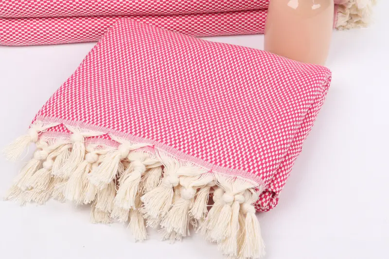Monogram Turkish Bath Towel, Lightweight Turkish towel, Gift For Coworker, Large Turkish Towel, 70x40 Cotton Polka Dot Towel, Bridesmaid Gift Towel - 5
