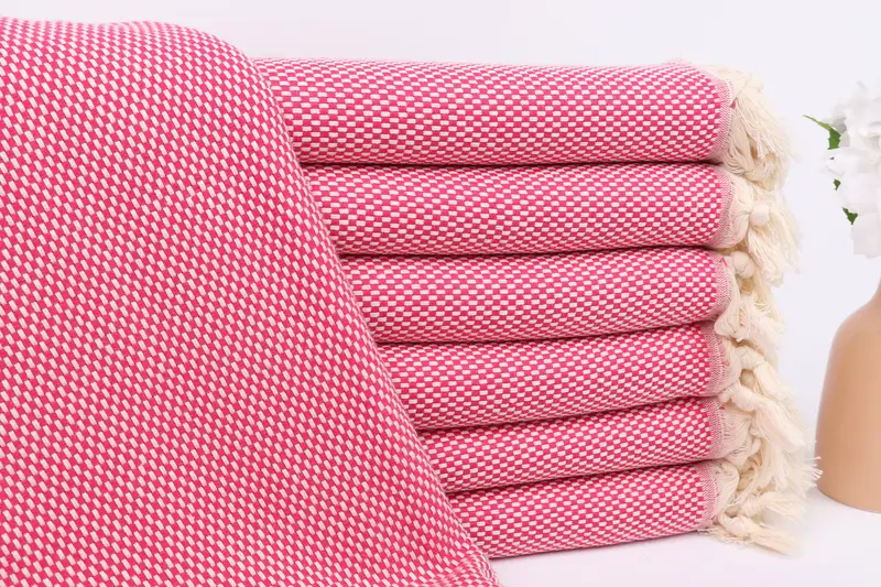 Monogram Turkish Bath Towel, Lightweight Turkish towel, Gift For Coworker, Large Turkish Towel, 70x40 Cotton Polka Dot Towel, Bridesmaid Gift Towel - 1
