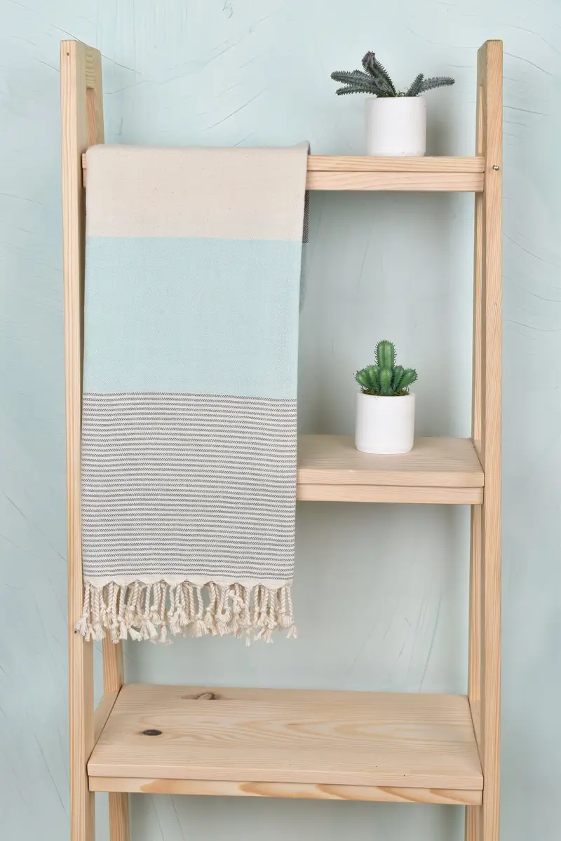 Gift Towel, Unique Turkish towel with custom embroidery USA, Personalized Gifts, Lightweight towel, Turkish beach towel, 70x40 Cotton Striped Towel - 8