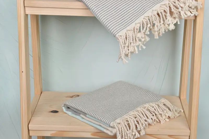 Gift Towel, Unique Turkish towel with custom embroidery USA, Personalized Gifts, Lightweight towel, Turkish beach towel, 70x40 Cotton Striped Towel - 5
