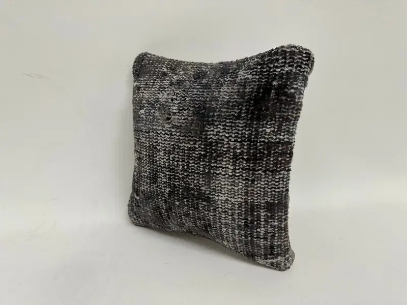 Kilim Pillow, Pillow, Armchair Pillow Sham, Antique Pillows, 12x12 Gray Pillow Case, Vintage Kilim Pillow, Handmade Pillow - 4