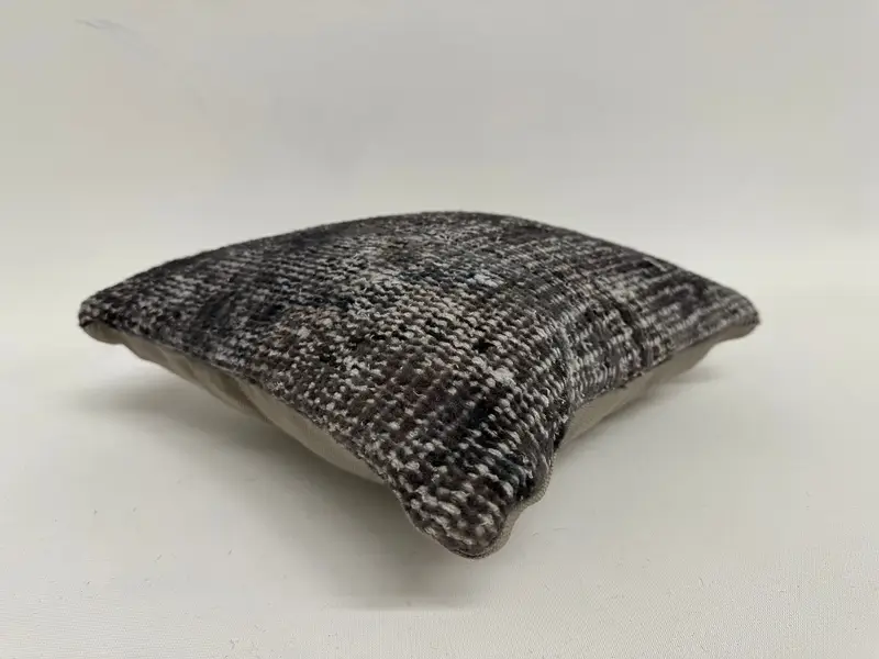 Kilim Pillow, Pillow, Armchair Pillow Sham, Antique Pillows, 12x12 Gray Pillow Case, Vintage Kilim Pillow, Handmade Pillow - 6