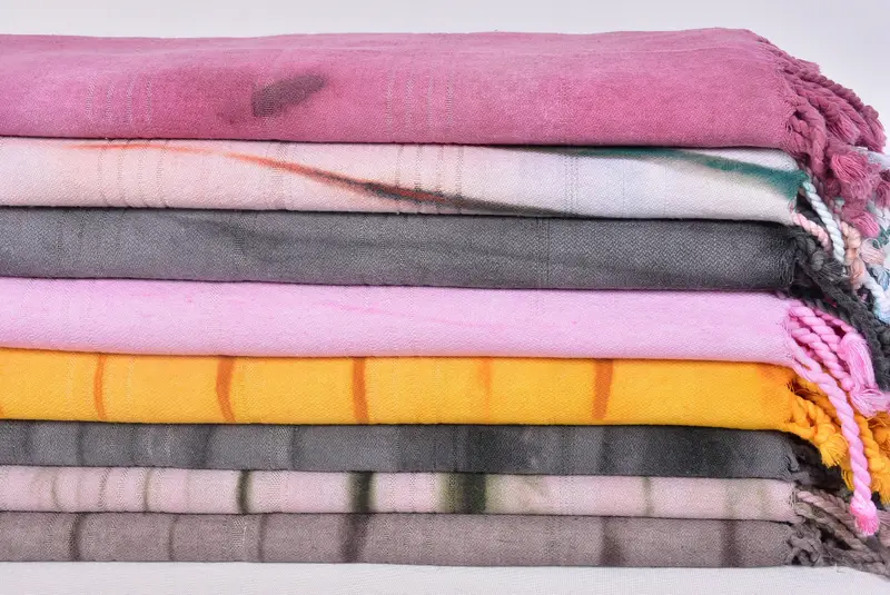 Fouta towel, Yoga Towel, 64x28 Cotton Tie Dye Towel, Custom Gift, Embroidery Towel, Gift For Boyfriend, Kids Beach Towel, Personalized Beach Towel - 2