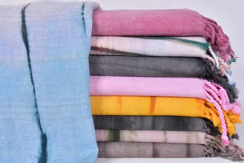 Fouta towel, Yoga Towel, 64x28 Cotton Tie Dye Towel, Custom Gift, Embroidery Towel, Gift For Boyfriend, Kids Beach Towel, Personalized Beach Towel - 1