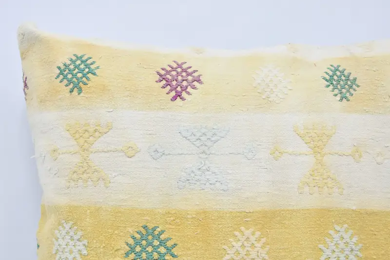 Cushion Case, Authentic Pillow Cover, Ethnical Kilim Rug Pillow, Vintage Pillow, 32x32 White Pillow Sham, Turkish Corner Pillow, Antique Pillows - 2