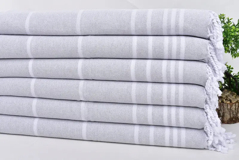 Bridal Shower Gift, 38x18 Cotton Striped Towel, Towel With Name, Kitchen Towel, Wedding Gift Ideas, Turkish Hand Towel, Personalized Kitchen Towel - 3