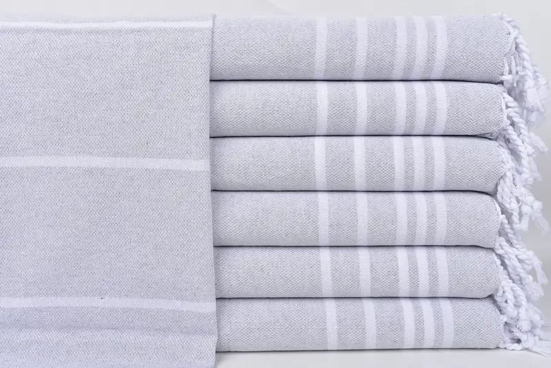 Bridal Shower Gift, 38x18 Cotton Striped Towel, Towel With Name, Kitchen Towel, Wedding Gift Ideas, Turkish Hand Towel, Personalized Kitchen Towel - 1