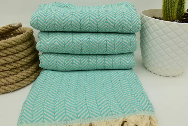 Bachelorette büyük havlu, büyükanne hediyesi, Türk pamuklu battaniye, dekoratif battaniye, 92x76 pamuklu chevron havlu, monogram battaniyesi, nedime hediyeleri - 8