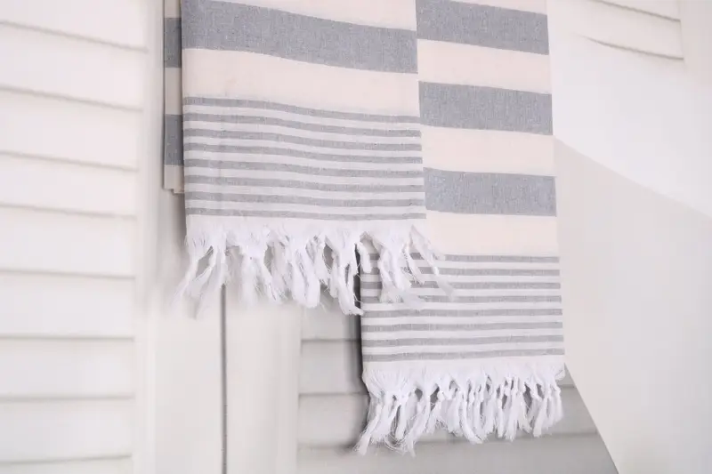 Personalized Wedding Gift, Customized Turkish Towel, Best Friend Gift Ideas, Bath towel, 68x36 Cotton Striped Towel, Bachelorette Party Gifts - 8