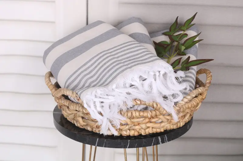 Personalized Wedding Gift, Customized Turkish Towel, Best Friend Gift Ideas, Bath towel, 68x36 Cotton Striped Towel, Bachelorette Party Gifts - 5