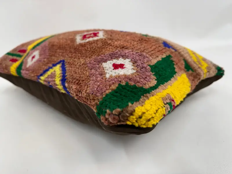Tapestry Cushion Case, Armchair Cushion, 12x20 Brown Pillow Sham, Throw Kilim Pillow, Turkish Kilim Pillow, Antique Pillows, Pillow - 6