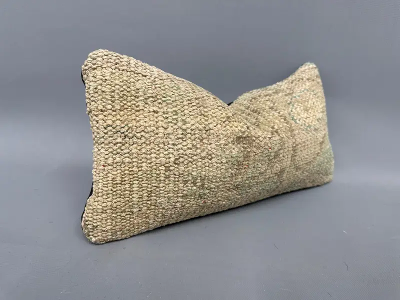 Pillow for Sofa, Office Chair Pillow Case, 8x16 Beige Cushion, Pillow Cover, Pet Cushion, Gift Pillow, Bright Pillow, Interior Designer Pillow - 2
