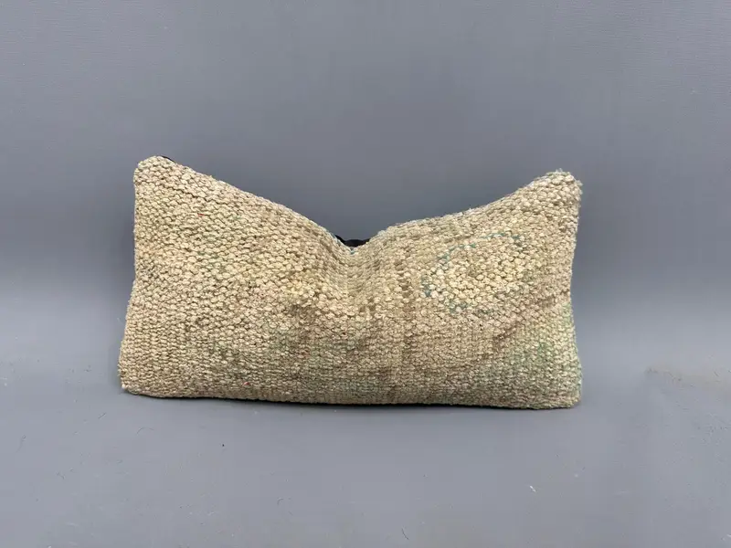 Pillow for Sofa, Office Chair Pillow Case, 8x16 Beige Cushion, Pillow Cover, Pet Cushion, Gift Pillow, Bright Pillow, Interior Designer Pillow - 1