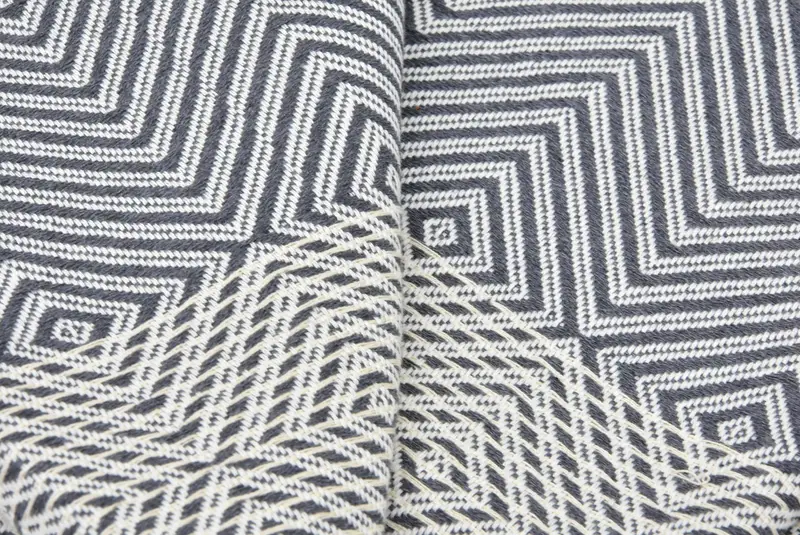 Turkish Bedcover, Beach Wedding Favor, 92x80 Cotton Diamond Towel, Woven Throw Blanket, Customized Throw Blankets, Throw Blanket, Monogram Blanket - 3