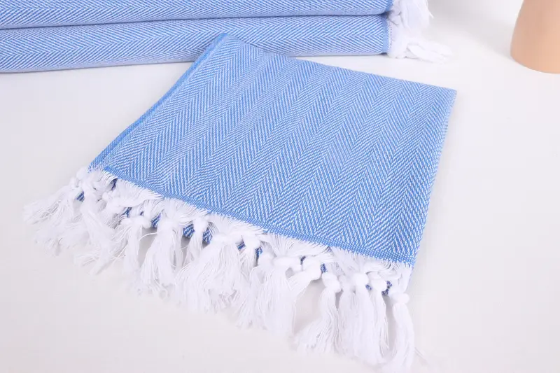 Best Wedding Gift, Small Bath Towels, Bachelorette Towel, 36x18 Cotton Herringbone Towel, Bridal Shower Gifts, Wedding Gift, Wedding Favors - 5