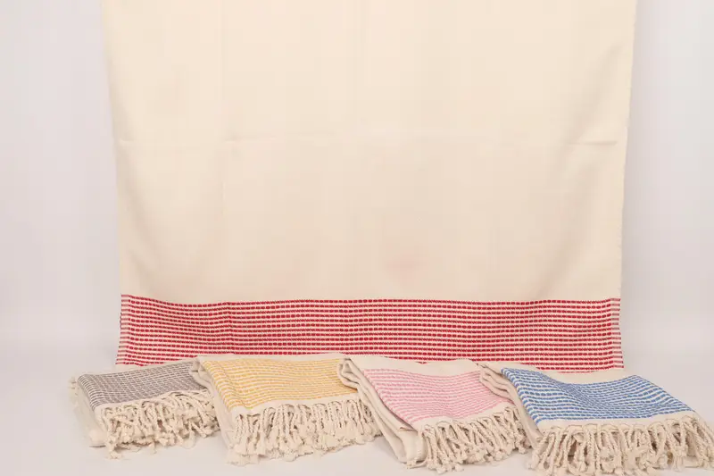Cotton towel, Bachelorette Party Gifts Bridesmaids, Large Beach Towel Personalized, 70x36 Cotton Striped Towel, Beach towel, Christmas Gift - 8