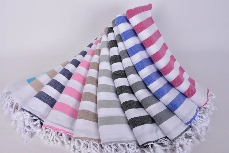 Bachelorette Beach Towel, Absorbent towel, Lightweight towel, Valentines Gift, Travel towel, Monogram Turkish Bath Towel, 68x36 Cotton Striped Towel - 4