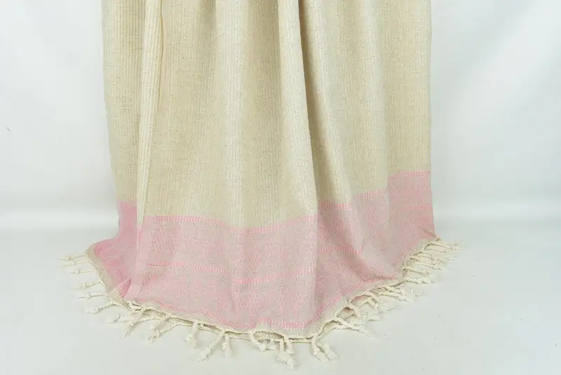 Wedding Favors, Decorative Blanket, 100x88 Linen Kilim Design Towel, Turkish Bedcover, Spa Gift, Large Beach Towel Personalized, Housewarming Gift - 8