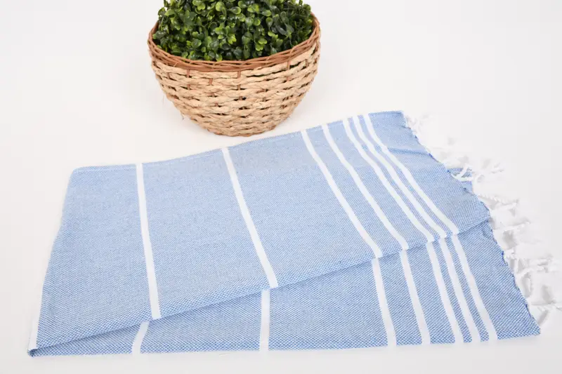 Nedime hediyeleri, 38x18 pamuklu çizgili havlu, Türk çay havlu, organik çay havlu, erkek arkadaş hediyesi, küçük banyo havlu, gelin duş hediyeleri - 4