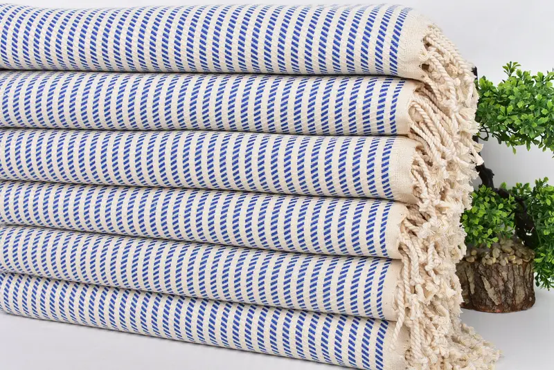 Fouta towel, Wedding Gift For Bride, Turkish Towel Beach, Travel towel, Thin and lightweight Turkish peshtemal, 70x40 Cotton Polka Dot Towel - 3