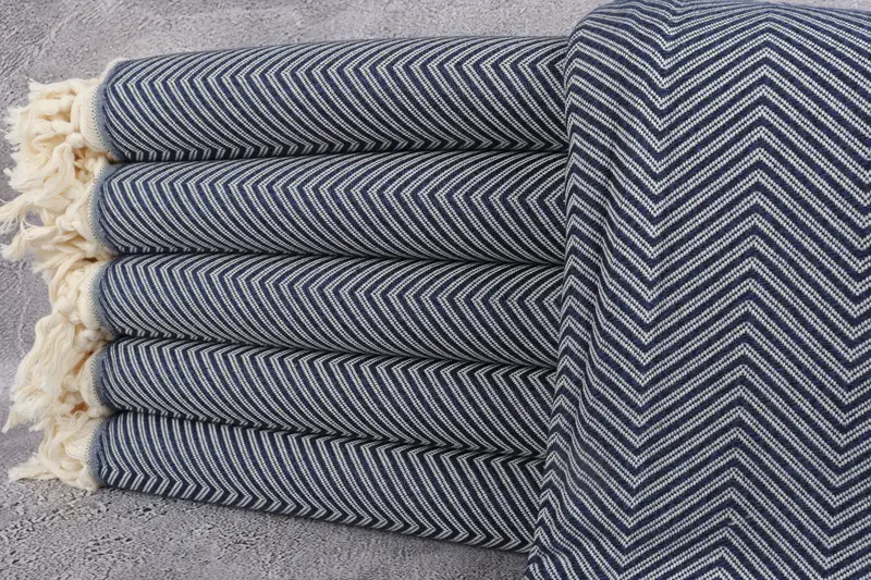Throw Blanket Couch, Bachelorette Party Items, Organic Throw, Tablecloth, 92x80 Cotton Striped Towel, Boho Throw Blankets, Personalized Gift For Her - 1