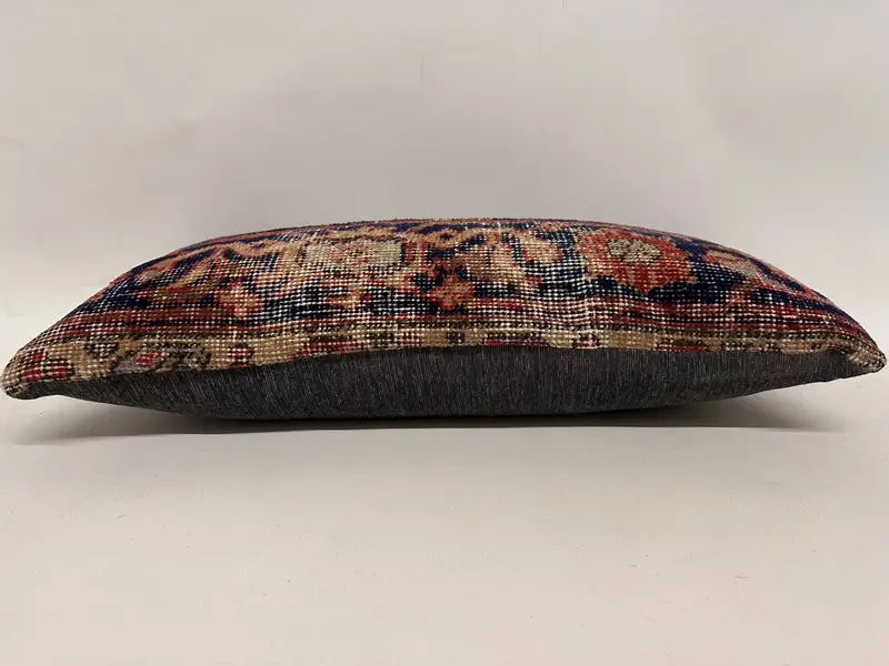 12x24 Blue Cushion, Pillow Cover, Patio Pillow Case, Handmade Rug Seat Pillow, Turkish Pillow, Pillow for Couch, Turkish Kilim Pillow - 5