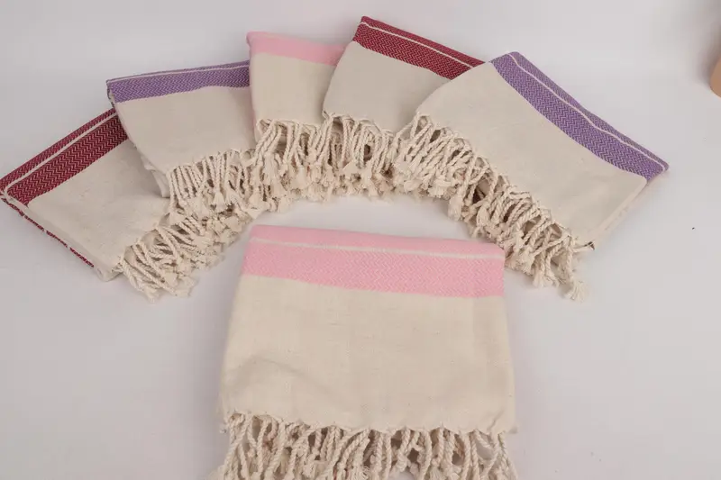 Bachelorette Party Gift, Decorative Towel, Gift Towel, 68x40 Linen Zig zag Towel, Quick-dry towel, Embroidered Turkish Towel, Organic towel - 2
