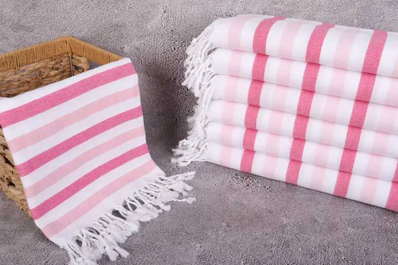 Bachelor Bachelorette Party Favors, Personalised Gift, Custom Wedding Gift, Summer Towel, Absorbent Turkish towel, 70x40 Cotton Striped Towel - 3