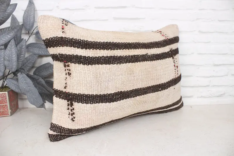 Home Decor Pillow, Nomadic Cushion, 16x24 Beige Pillow Cover, Cushion Cover, Tapestry Cushion Cover, Boho Pillow Sham Cover, Pillow for Couch - 3