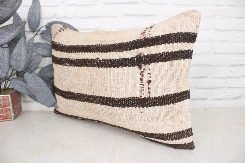 Home Decor Pillow, Nomadic Cushion, 16x24 Beige Pillow Cover, Cushion Cover, Tapestry Cushion Cover, Boho Pillow Sham Cover, Pillow for Couch - 4