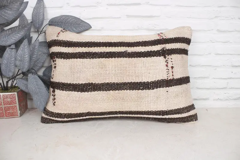 Home Decor Pillow, Nomadic Cushion, 16x24 Beige Pillow Cover, Cushion Cover, Tapestry Cushion Cover, Boho Pillow Sham Cover, Pillow for Couch - 1