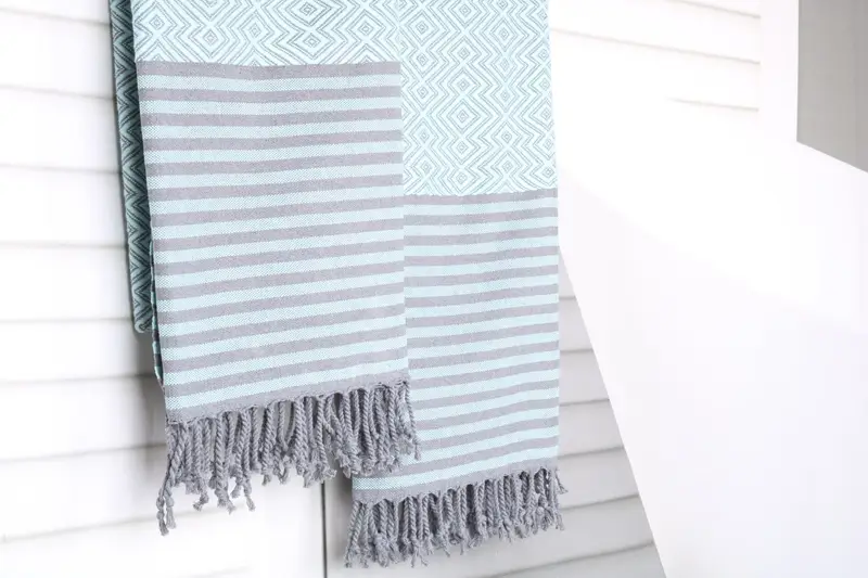 Peshtemal Towel USA, Gift For Her, Personalised Gift, Personalized Towel, Organic Cotton Towel, Best Friend Gift, 70x40 Cotton Diamond Towel - 8