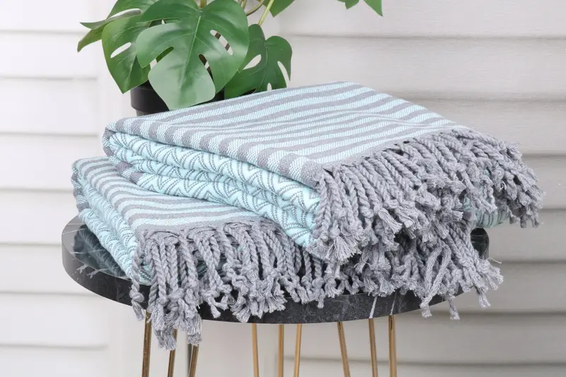 Peshtemal Towel USA, Gift For Her, Personalised Gift, Personalized Towel, Organic Cotton Towel, Best Friend Gift, 70x40 Cotton Diamond Towel - 3