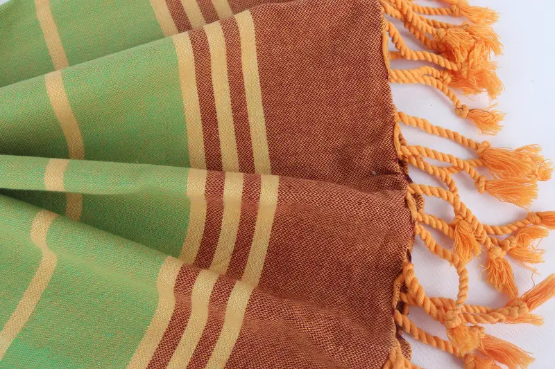 Valentines Day Gift Idea, Embroidered Towel, Monogram Beach Towel, Lightweight Turkish towel, 70x36 Cotton Striped Towel, Sand-Resistant Peshtemal - 8