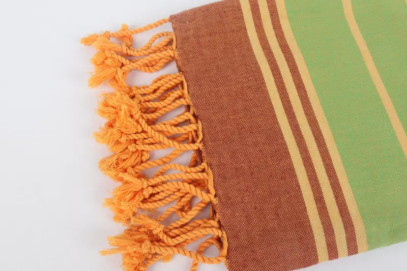 Valentines Day Gift Idea, Embroidered Towel, Monogram Beach Towel, Lightweight Turkish towel, 70x36 Cotton Striped Towel, Sand-Resistant Peshtemal - 7