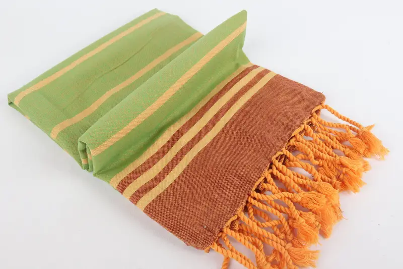 Valentines Day Gift Idea, Embroidered Towel, Monogram Beach Towel, Lightweight Turkish towel, 70x36 Cotton Striped Towel, Sand-Resistant Peshtemal - 6